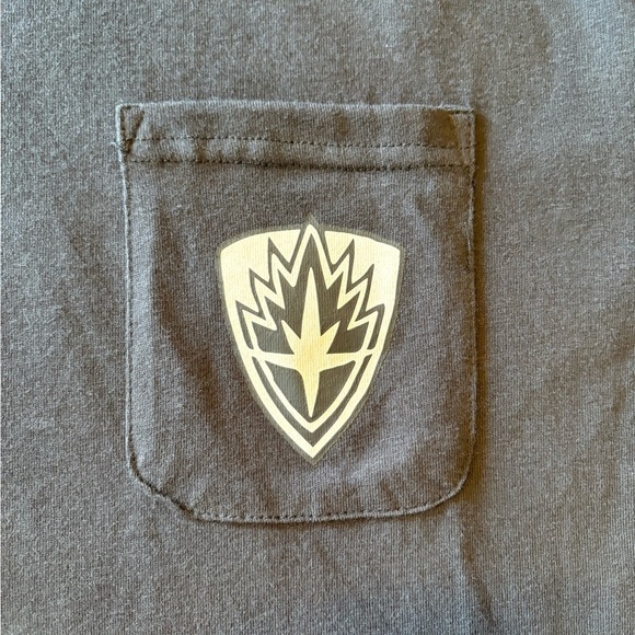 Marvel Guardians of the Galaxy black front & back graphic t-shirt tee size L NWT - Picture 2 of 7